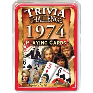 Flickback 1974 Trivia Playing Cards: Birthday or Anniversary Cards NEW